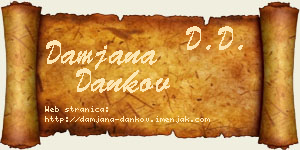 Damjana Dankov vizit kartica